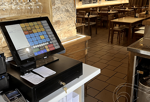 caisse enregistreuse restaurant